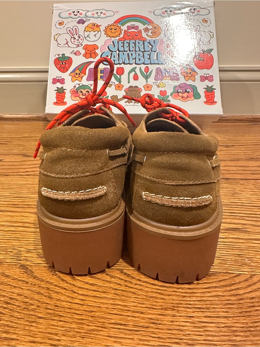Jeffrey Campbell Crushed-T Lug Platform Boat Shoes - Picture 5 of 9